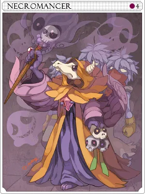 Ilustração da Carta Necromante